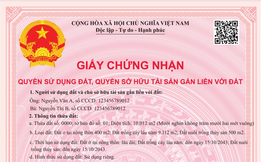 Vì sao người dân nên đổi sổ đỏ theo mẫu mới từ 01/8/2024 1 Vì sao người dân nên đổi sổ đỏ theo mẫu mới từ 01/8/2024?